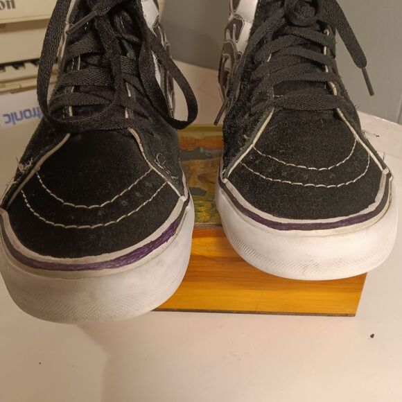 Vans SK8 Hi White Flame Unisex Suede Leather High Top Sneakers Women 9.5 Men 8 main image 4